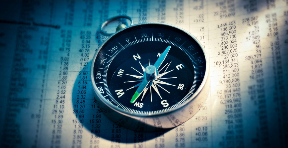 Photograph of a compass