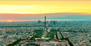 Aerial photograph of Paris